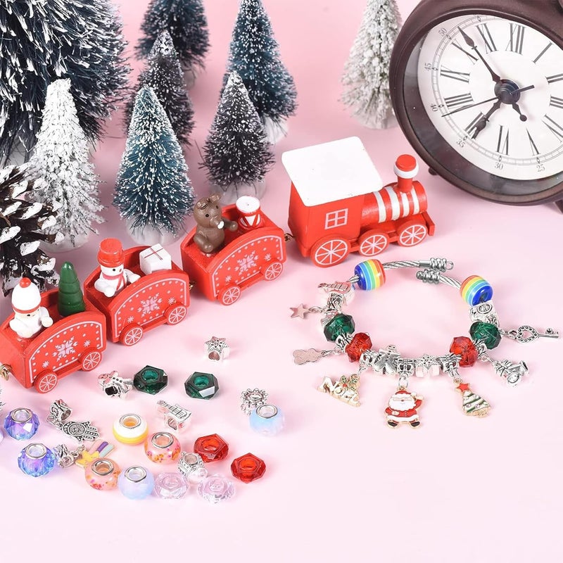 Beauenty DIY Charm Bracelet Making Kit for Girls - 99 Pieces Jewelry Set with Box - Image 5